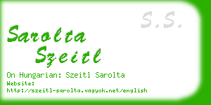 sarolta szeitl business card